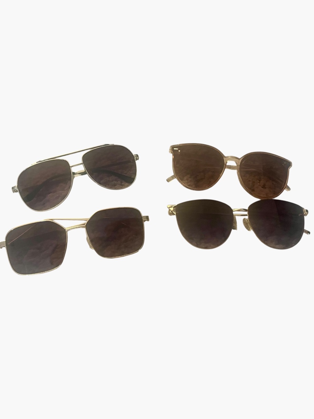 Set of 4 Sunglasses. Retro. Lightweight